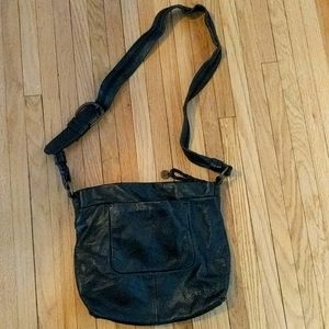 The Sak 100% Leather Black Crossbody Purse